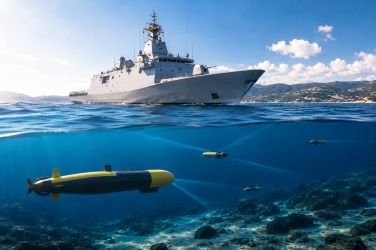 Imagen creada con IA. Thales apuesta por crecer en defensa submarina.
